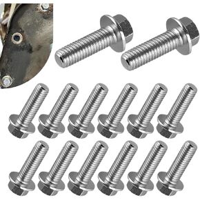 14 PCS Differential Cover Bolt, M8 1.25 x 20mm Valve Cover Bolts, Stainless Steel Metric Threads Hex Head Flange Screw Set, Universal Car Accessories Differential Bolts Replacement in Kuwait