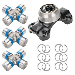 Double Cardan Joint Kit - 1310 Series 5-153X U-Joint Kit with 211355X CV Socket Yoke Fit for Jeep Cherokee XJ 1984-2001 & Jeep Wrangler TJ 1997-2006 in Kuwait
