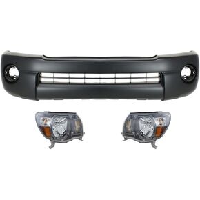 مجموعة المصابيح الأمامية البديلة من النوع 1 متوافقة مع موديلات Toyota Tacoma 2005-2011 2.7L (I4) مع فتحات تمديد - جانب السائق والراكب in Kuwait