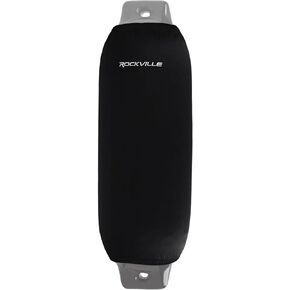 Rockville C8527B غطاء مصد القارب مقاس 8.5 بوصة × 27 بوصة، قماش مطاطي أسود، يناسب مصدات سميكة مقاس 8-9.5 بوصة، خياطة مزدوجة in Kuwait