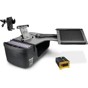 AutoExec Reach Desk Backseat Left Grey with 400 watt Power Inverter, Tablet Mount and Phone Vent Clip in Kuwait