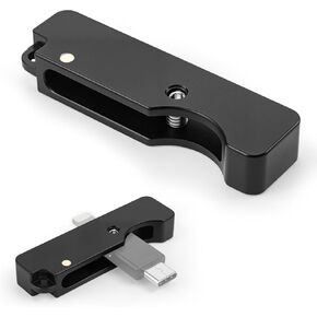 Aluminum Flip Holder Keychain Protective Cover Compatible with YubiKey 5Ci – Full Aluminum Metal Case, Center-Fixed Slide Design, Dual-End Access, Keychain Carry,Black in Saudi Arabia