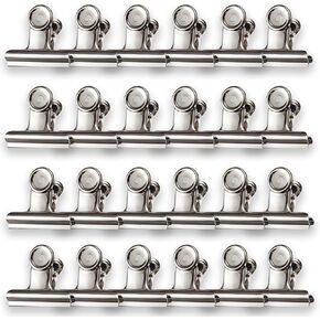 140 pcs مقاطع مفصلة معدنية من الفولاذ المقاوم للصدأ ، مقاطع البلدغ الكبيرة 3.5+3+2+1.5 بوصة ، مقاطع المفصلة الثور للحرف اليدوية ، الصور ، الرسم ، الخلفية ، أكياس الطعام في المنزل ، المكتب ، المدرسة (الفضة) in Kuwait