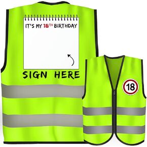 فكرة سترة هدايا ديكورات الملابس - قم بالتوقيع هنا هدايا سترة عيد ميلاد - ديكور حفلات مضحك للعائلة والأصدقاء in Kuwait