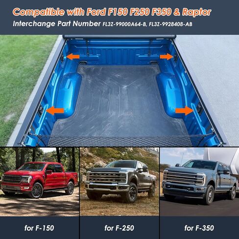 4 قطع من مرساة ربط سرير الشاحنة الثقيلة مع حلقة D تناسب 2015-2025 2026 F150 F250 F350 ونماذج Raptor تحل محل OE# FL3Z-99000A64-B&FL3Z-9928408-AB in Kuwait