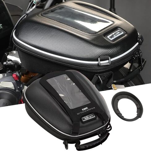 ل ER-6N ER6N 2009-2016 خزان للدراجة النارية أكياس حقيبة تخزين الأمتعة الإفراج السريع على ظهره in Kuwait