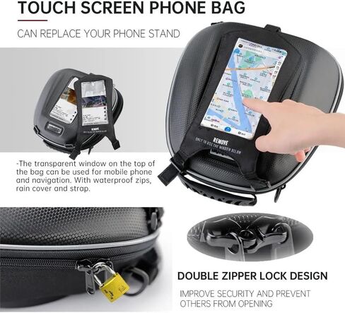 ل ER-6N ER6N 2009-2016 خزان للدراجة النارية أكياس حقيبة تخزين الأمتعة الإفراج السريع على ظهره in Kuwait