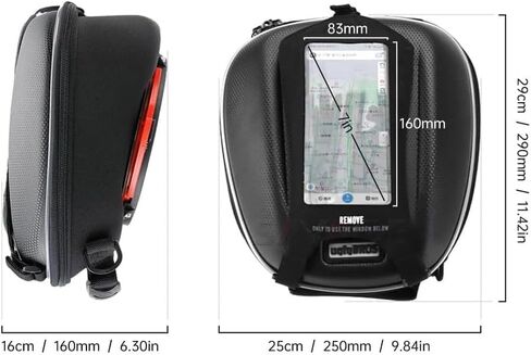 ل ER-6N ER6N 2009-2016 خزان للدراجة النارية أكياس حقيبة تخزين الأمتعة الإفراج السريع على ظهره in Kuwait