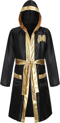Adult Boxer Costume Boxing Robe Wrestler Gear Fight Club Party Halloween Cosplay in Saudi Arabia