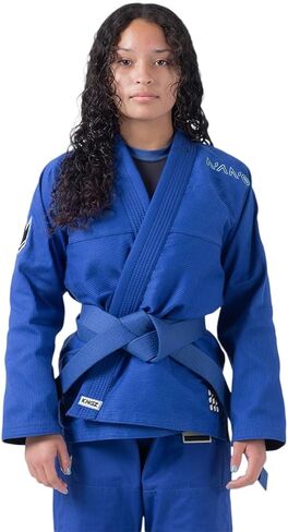 سترة KINGZ Nano 3.0 النسائية Jiu Jitsu Gi - IBJJF 2024 Legal، سترة منسوجة باللؤلؤ وبنطال Ripstop بوزن 8 أونصة in Saudi Arabia