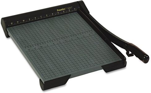 Martin Yale W15 Premier GreenBoard Wood Series Paper Trimmer, 14-3/4" Cutting Length, 20 Sheets Capacity, Heavy-duty 3/4" thick wood base, Ergonomic soft-grip handle in Kuwait