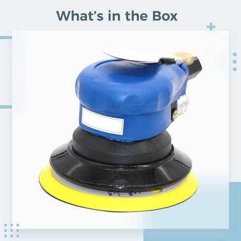 5 In / 125 Mm Pneumatic Orbital Sander For Auto Body, Industrial Grade Palm Sander For Woodworking in Kuwait