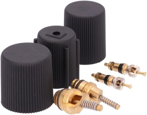 Replacement A/C Caps and Valve Core Seal Kit fits Dodge Ram 2500 / Ram 3500 / Ram 4500 / Ram 5500 (6 Cyl Diesel 5.9L / 6.7L) in Saudi Arabia
