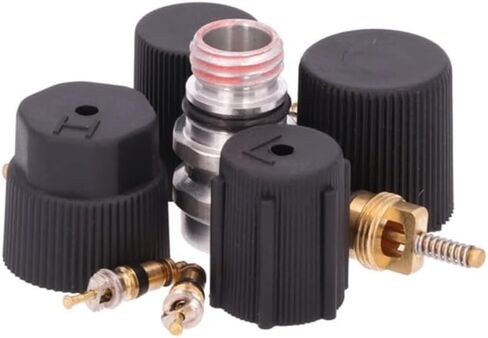 Replacement A/C Caps and Valve Core Seal Kit fits Plymouth Breeze, Voyager, Grand Voyager, Acclaim 4-Cyl (2.4L / 2.5L) in Saudi Arabia