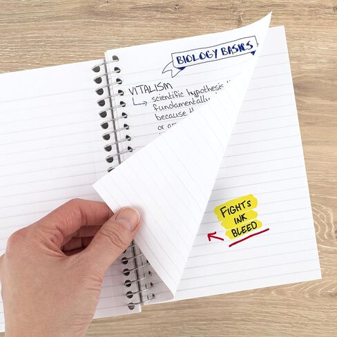 Five Star Spiral Notebook, 1 Subject, College Ruled Paper, 4-3/8" x 7", Personal Size, 80 Sheets, Fights Ink Bleed, Water Resistant Cover, Prom Pink (450048R) in Kuwait