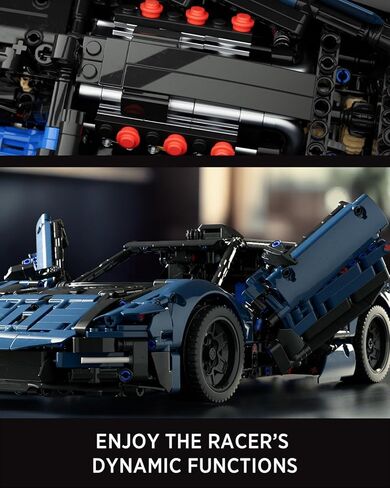 Nifeliz MCX Race Car Building Set for Adults, Collectible 1/12 Scale Sports Car Model Toy, Ideal Gift for Race Lovers (1,726 PCS, NF10321) in Saudi Arabia