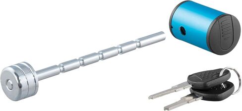 قفل وصلة المقطورة بزاوية يمين 23503 من CURT، قطر دبوس 1/4 بوصة، مدى يصل إلى 3 بوصة، ألومنيوم مؤكسد باللون الأزرق in Kuwait