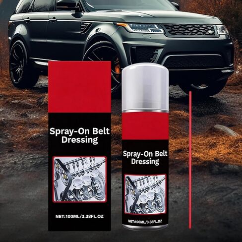 Belt Dressing Automotive,100ml Engine Lubricating Friction Reducer | Car Belt Squeak Spray - for Truck SUV Sedan Home Workshop Maintenance Daily Care in Kuwait
