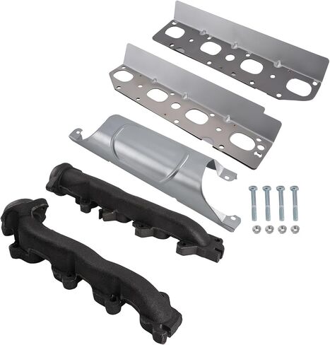 مجموعة مشعب عادم الجانب الأيمن والأيسر من maxpeedingrods 674-685 674-922 101478 53034137AC مع حشية لـ Ram 1500 2013-2017، 2500 2014-2018، 3500 2013-2017، V8 5.7L in Kuwait
