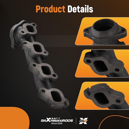 مجموعة مشعب عادم الجانب الأيمن والأيسر من maxpeedingrods 674-685 674-922 101478 53034137AC مع حشية لـ Ram 1500 2013-2017، 2500 2014-2018، 3500 2013-2017، V8 5.7L in Kuwait