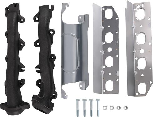 مجموعة مشعب عادم الجانب الأيمن والأيسر من maxpeedingrods 674-685 674-922 101478 53034137AC مع حشية لـ Ram 1500 2013-2017، 2500 2014-2018، 3500 2013-2017، V8 5.7L in Kuwait