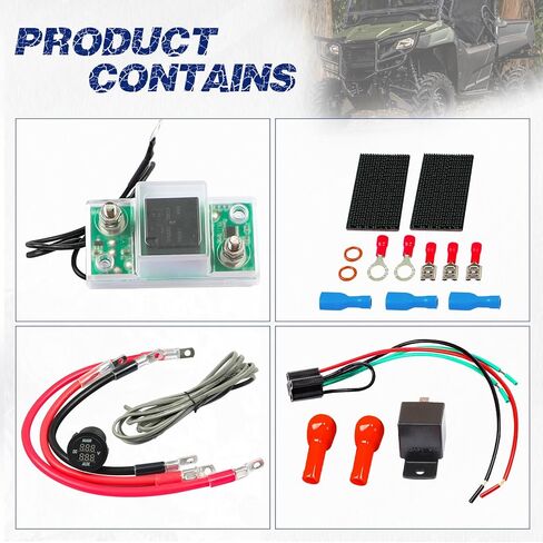 مجموعة توصيل ومراقبة عازل البطارية المزدوجة UTV 12 فولت متوافقة مع Honda Pioneer 500، Honda Pioneer 700، Honda Pioneer 1000، استبدال رقم الجزء: UTV-SBI-CM in Saudi Arabia