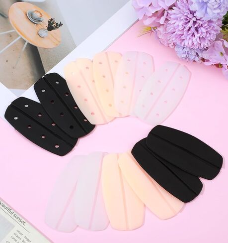 12PCS Silicone Bra Strap Cushion - Anti Slip Bra Strap Holders For Slipping - Keep Bra Straps From Slipping For Women, 3 Colors Universal Fit in Saudi Arabia