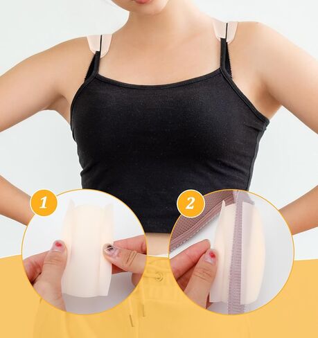 12PCS Silicone Bra Strap Cushion - Anti Slip Bra Strap Holders For Slipping - Keep Bra Straps From Slipping For Women, 3 Colors Universal Fit in Saudi Arabia