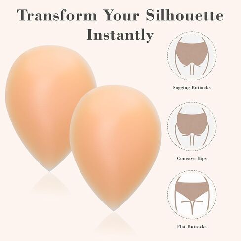 Silicone Butt Pads Adhesive for Women | Reusable Butt Lift Enhancer Pads|Slip Buttock Hip Padding for Flat Buttocks in Saudi Arabia