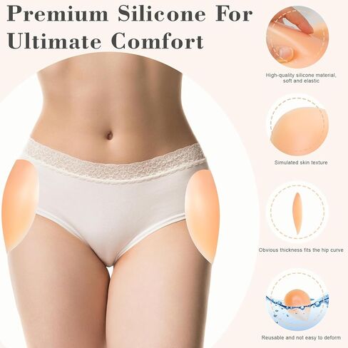 Silicone Butt Pads Adhesive for Women | Reusable Butt Lift Enhancer Pads|Slip Buttock Hip Padding for Flat Buttocks in Saudi Arabia