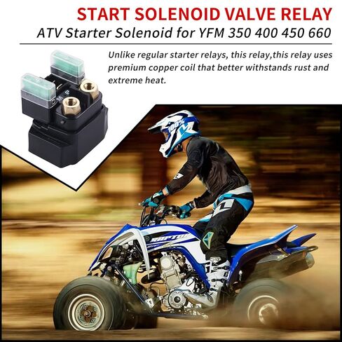 مرحل الملف اللولبي للمبتدئين متوافق مع Yamaha - ATV Starter Solenoid لـ YFM 350 400 450 660 - Raptor Grizzly Kodiak Wolverine Big Bear 2003 2004 2005 2006 2007 2008 in Saudi Arabia