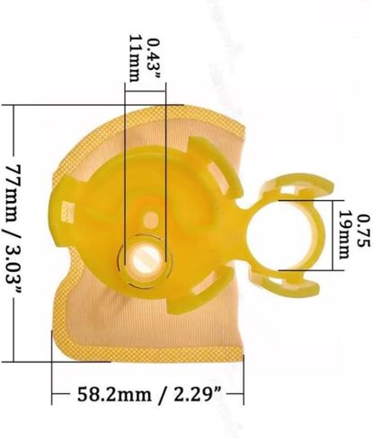 Strainer Fuel Pump Filter 31090-3R000 310903R000 Compatible with Hyundai Elantra Azera Sonata Kia (2-pack) in Saudi Arabia
