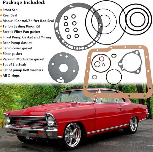 Powerglide Transmission Oil Pan Gasket & Seal Kit & O-Rings Rebuild Kit for Chevy Nova Vega Chevelle Monte Carlo 1962-1973 in Saudi Arabia