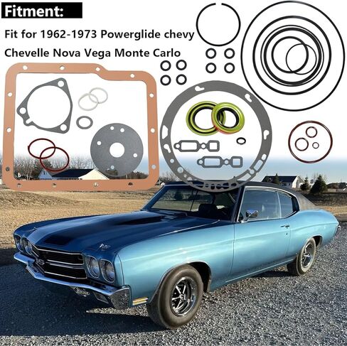 Powerglide Transmission Oil Pan Gasket & Seal Kit & O-Rings Rebuild Kit for Chevy Nova Vega Chevelle Monte Carlo 1962-1973 in Saudi Arabia