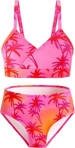 Sylfairy Girls Swimsuits 2 Piece Bikini Set Adjustable Shoulder Straps Swim Suit Kids Bikini in Saudi Arabia