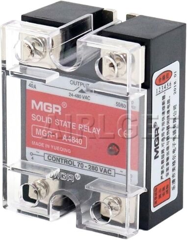 Solid State Relay MGR-1 A4840 SSR-40AA 40A 70-280VAC 24-480VAC AC-AC Single Phase Solid State Relay(MGR-1 A4840) in Saudi Arabia