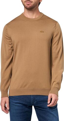 Lacoste Men's Crew Neck Merino Wool Sweater in Saudi Arabia