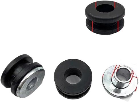 5 Sets DIY Motorcycle Shock Absorption Kit With Pressure Relief Bolts And Rubber Grommet Cushions Compatible With Automotive Motorcycle Parts(S) in Saudi Arabia
