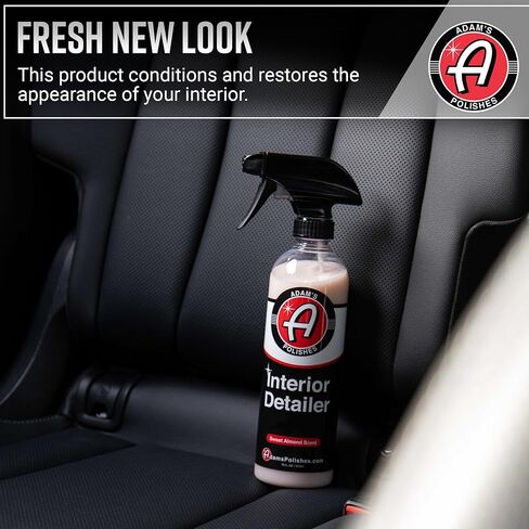 Adam's Interior Detailer (جالون) - منظف داخلي كامل للسيارة وواقي وملمع | منظف ​​ومنعم الجلود لجميع الأغراض | الفينيل، لوحة القيادة، الشاشة، منظف المقاعد والمزيد in Saudi Arabia