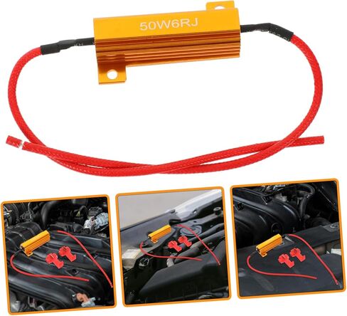 Automotive Load Resistor for Led Turn Signal Lights Shell for Heat Dissipation High Stability for Circuit Fixes Errors Led Bulbs in Saudi Arabia