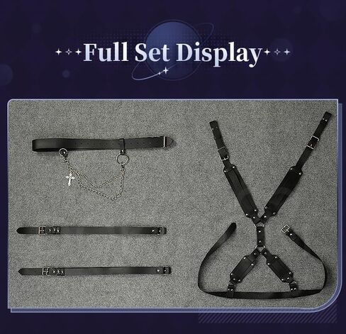 KIRA KIRA Love and Deepspace Cosplay Accessories Belt Precise Control Sylus/Zayne/Rafayel/Xavier/Caleb Belt Set in Saudi Arabia