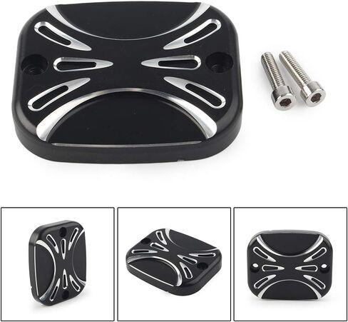 SIKUAI Motorcycle Front Brake Reservoir Master Cylinder Cover for Harley Dyna Electra Glide Ultra Classic For Softail FLHR FLHRC FLHTCU FLHXI FLSTNI in Saudi Arabia