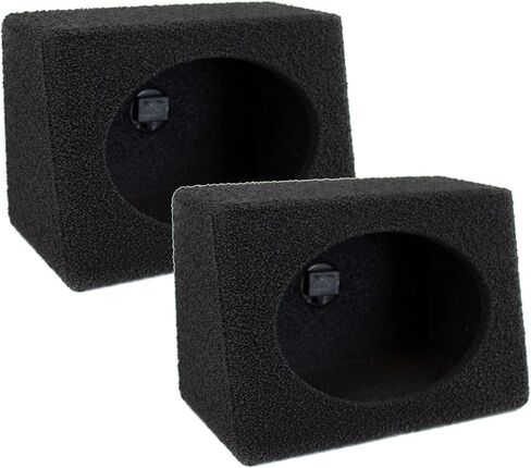 QPower Angled Style 6 x 9 Inch Car Audio Speaker Box Enclosures, 2 Speaker Boxes in Saudi Arabia