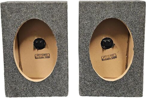 QPower Angled Style 6 x 9 Inch Car Audio Speaker Box Enclosures, 2 Speaker Boxes in Saudi Arabia