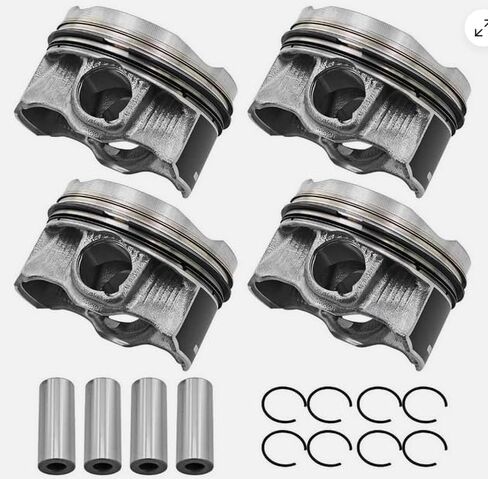 4PCS Piston with Ring Replacement for Jeep Chreokee Wrangler 2.0T 2018-2023 Replaces 5048324AA 05048324AC in Saudi Arabia