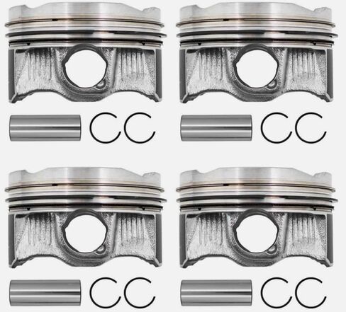 4PCS Piston with Ring Replacement for Jeep Chreokee Wrangler 2.0T 2018-2023 Replaces 5048324AA 05048324AC in Saudi Arabia