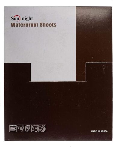 Sunmight Wateproof 9" X 11" 1000G Plain Sheet, 08120, 50 Sheets in Saudi Arabia