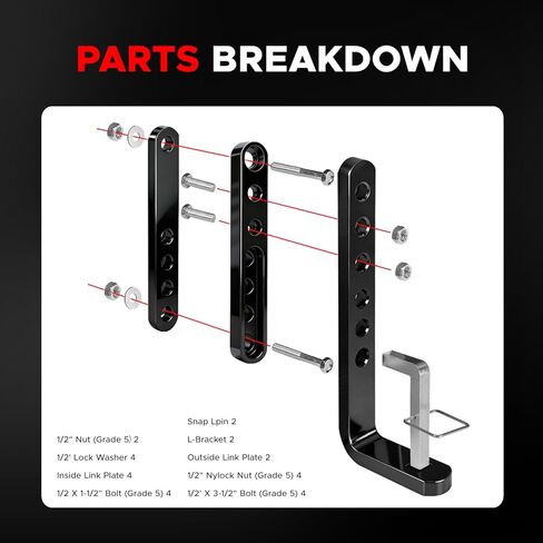 Trailer Sway Control Bracket for Equalizer Weight Distribution System. Replaces OEM# 95-01-5600. Compatible with 3",4",5",6" Frames & 6K-14K LB Hitches. Anti-Sway Control 2PCS in Saudi Arabia