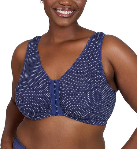 LEADING LADY Meryl Front-Close Wire-Free Bra, 42C-DD, Wistful Mauve in Kuwait