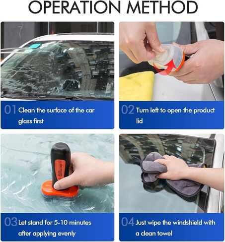 Long Lasting Windshield Glass Water Rain Repellent, Durable Rain Repelling Coating, Hydrophobic Glass Coating for Exterior Windshield, Auto Windows, Mirrors, Shower Doors in Saudi Arabia